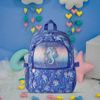 SMGL Seahorse Unicorn Classic School Backpack