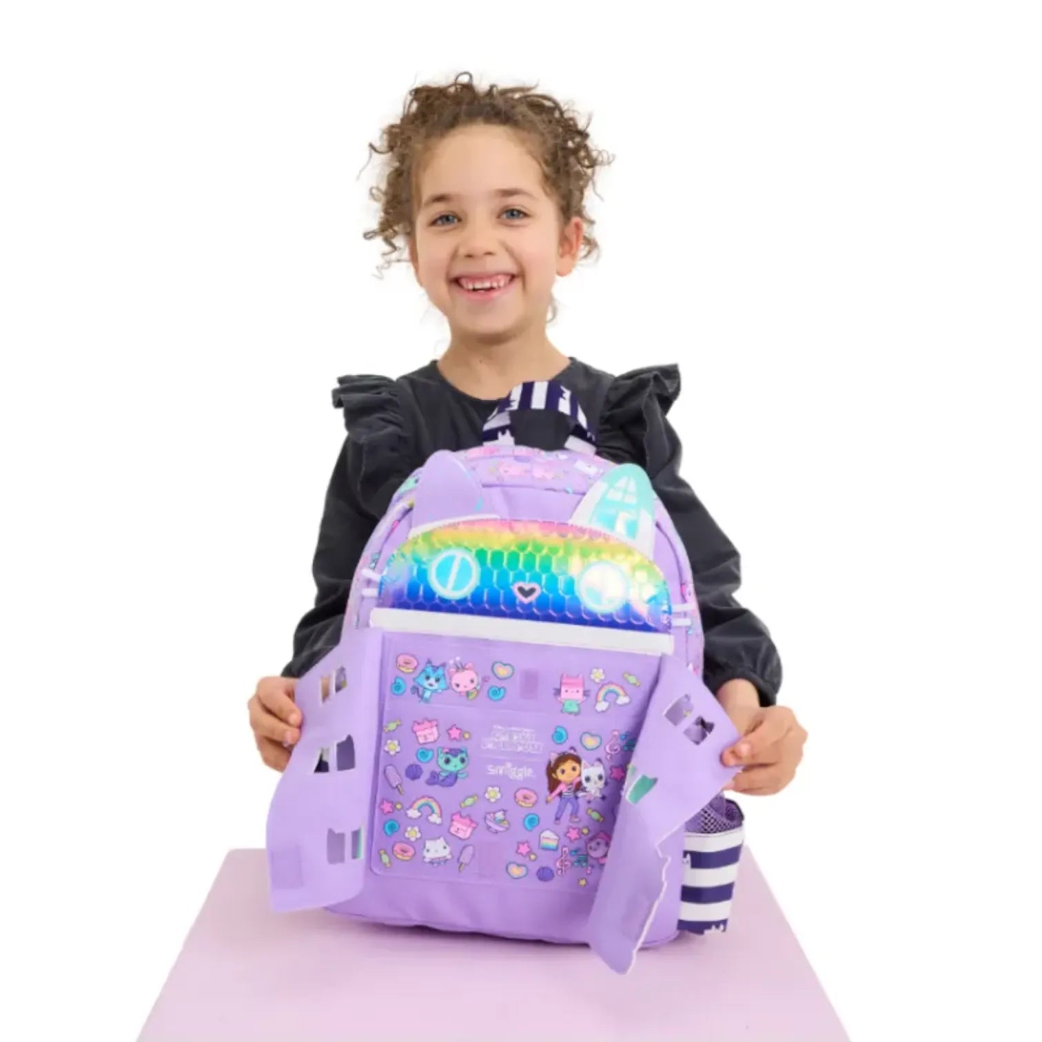 SMGL Gabby's Dollhouse Purrfect Cat House School Backpack