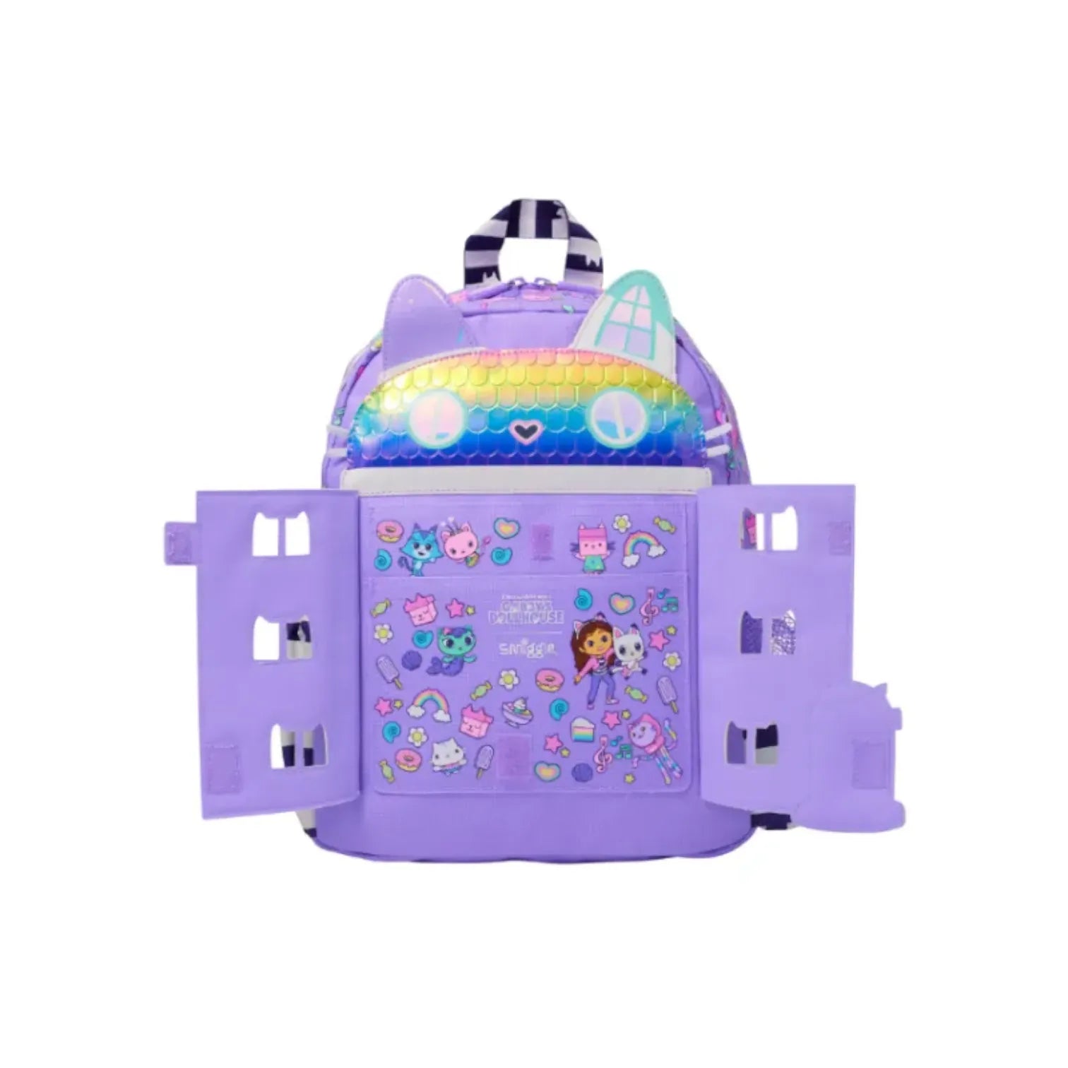 SMGL Gabby's Dollhouse Purrfect Cat House School Backpack