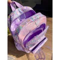 SMGL Iridescent Butterfly Shimmer Classic School Backpack