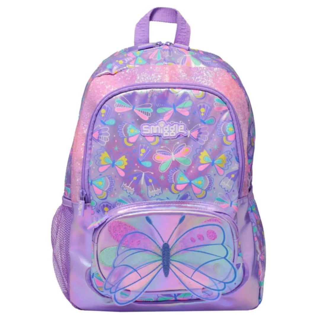 SMGL Iridescent Butterfly Shimmer Classic School Backpack