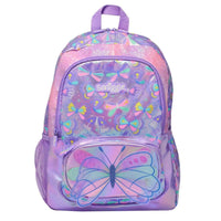 SMGL Iridescent Butterfly Shimmer Classic School Backpack
