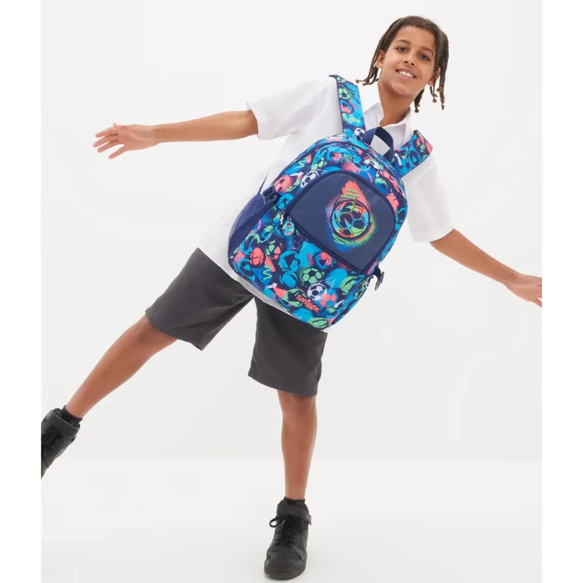 SMGL Football Kickoff Graphic Navy Classic School Backpack