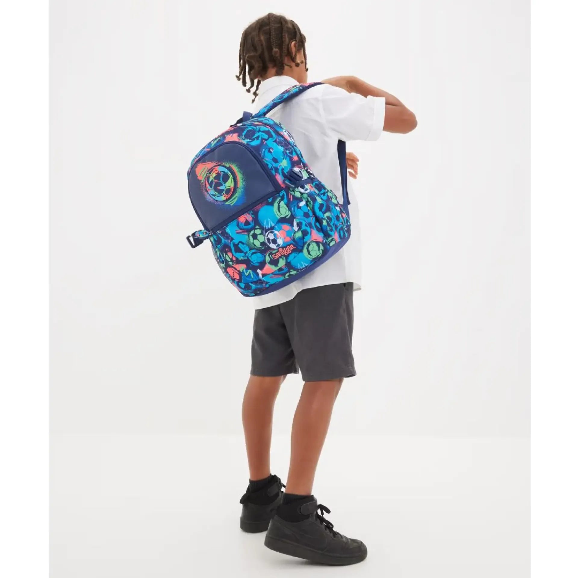 SMGL Football Kickoff Graphic Navy Classic School Backpack