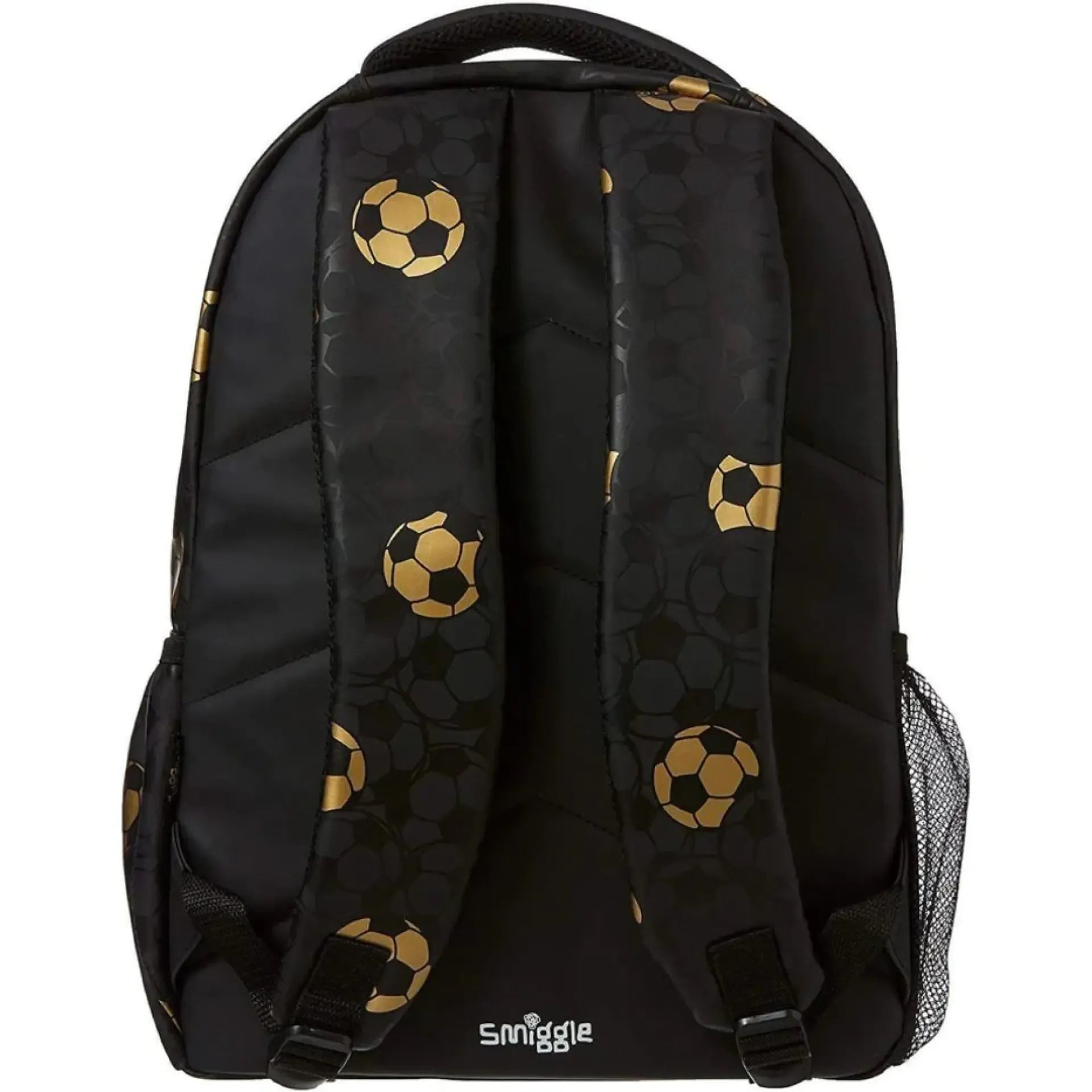 SMGL Metallic Gold Football Classic School Backpack