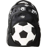 SMGL Black and White 3D Football Classic School Backpack