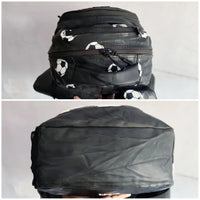 SMGL Black and White 3D Football Classic School Backpack