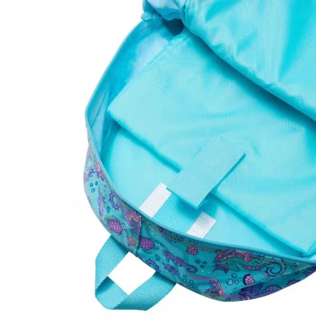SMGL Seahorse Unicorn Aqua Classic School Backpack