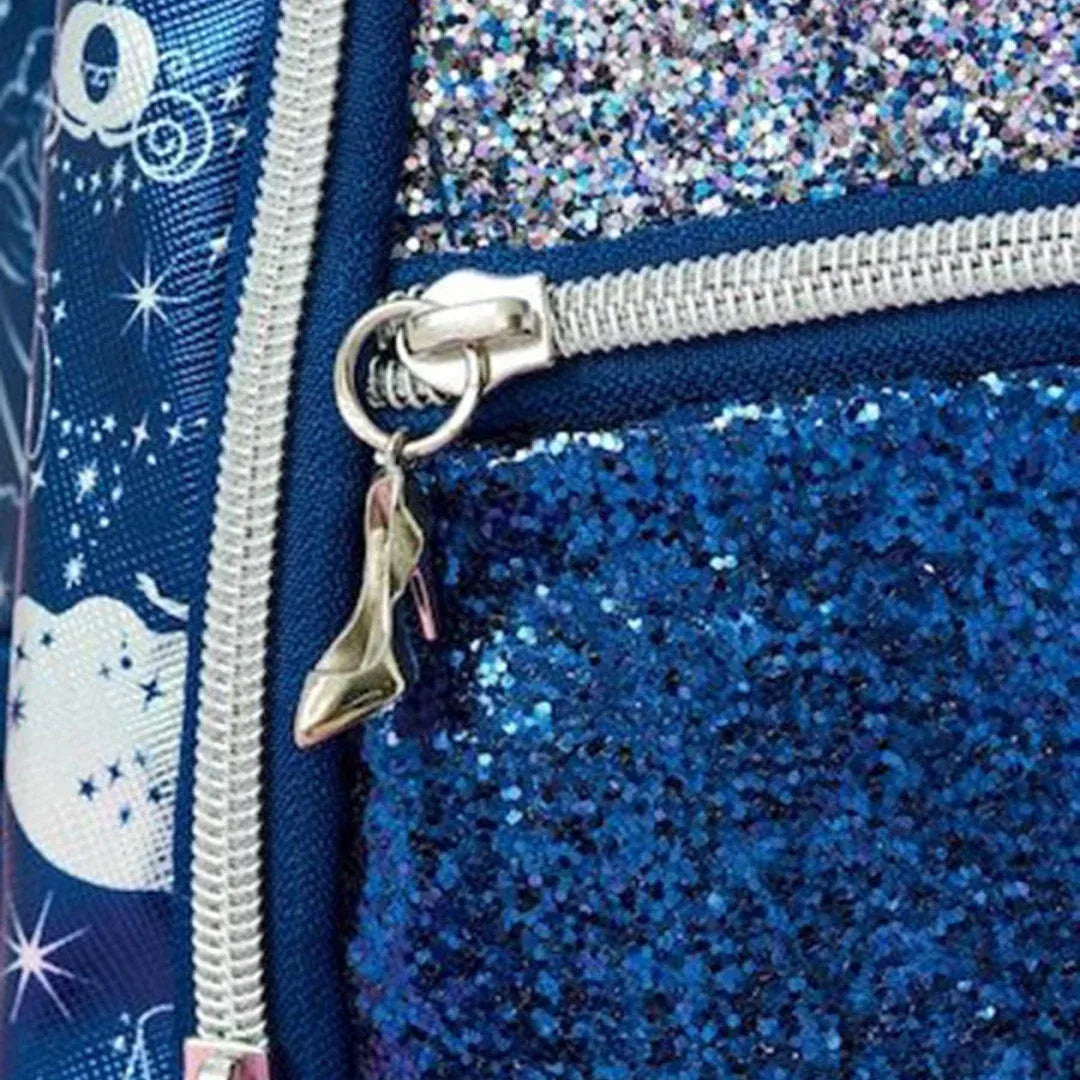 SMGL Cinderella Glitter Sparkle Classic School Backpack