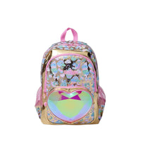 SMGL Gold Iridescent Heart Unicorn Classic School Backpack