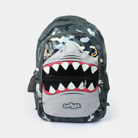 SMGL Shark Attack Camo Grey Classic School Backpack