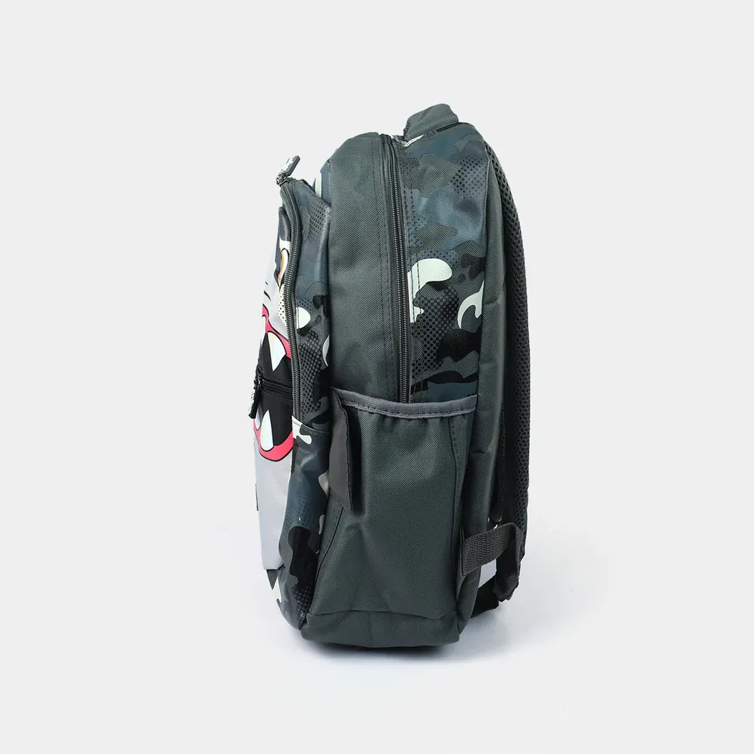 SMGL Shark Attack Camo Grey Classic School Backpack