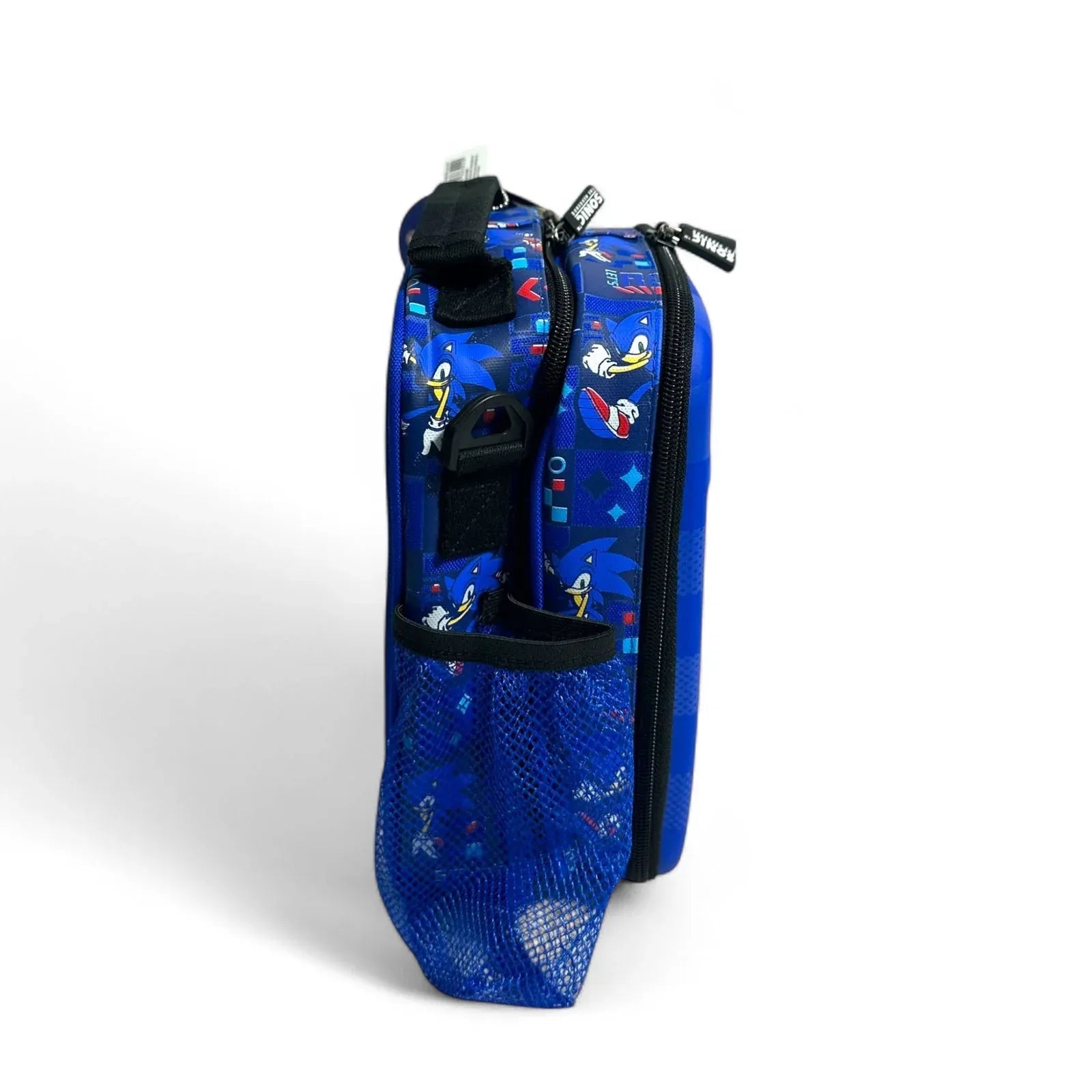 SMGL Sonic the Hedgehog Blue Checkered Insulated Lunch Bag