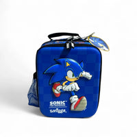 SMGL Sonic the Hedgehog Blue Checkered Insulated Lunch Bag