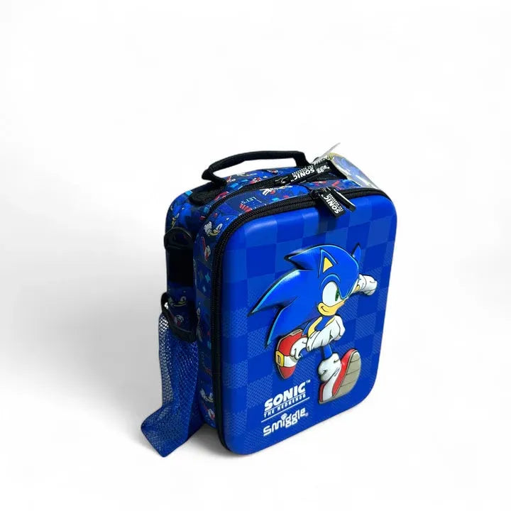 SMGL Sonic the Hedgehog Blue Checkered Insulated Lunch Bag