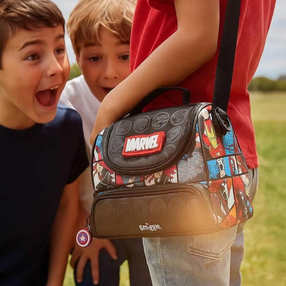 SMGL Avengers Superhero Double Decker Insulated Lunch Bag