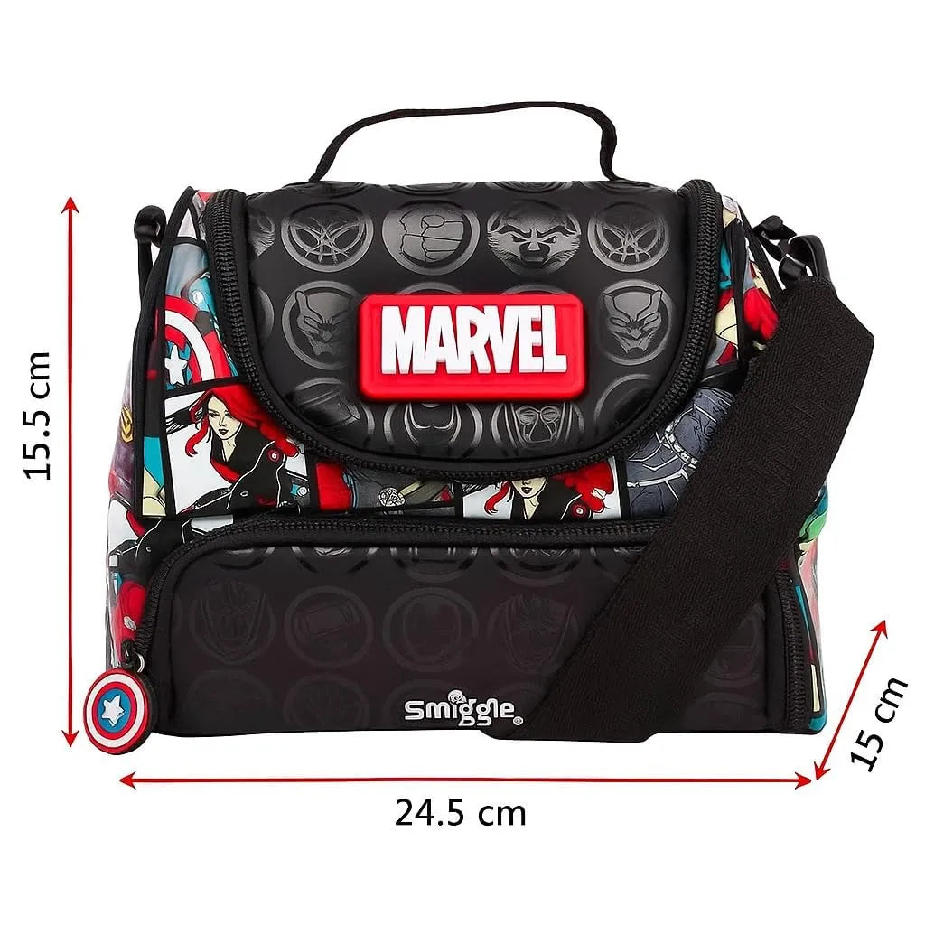 SMGL Avengers Superhero Double Decker Insulated Lunch Bag