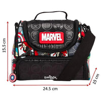 SMGL Avengers Superhero Double Decker Insulated Lunch Bag