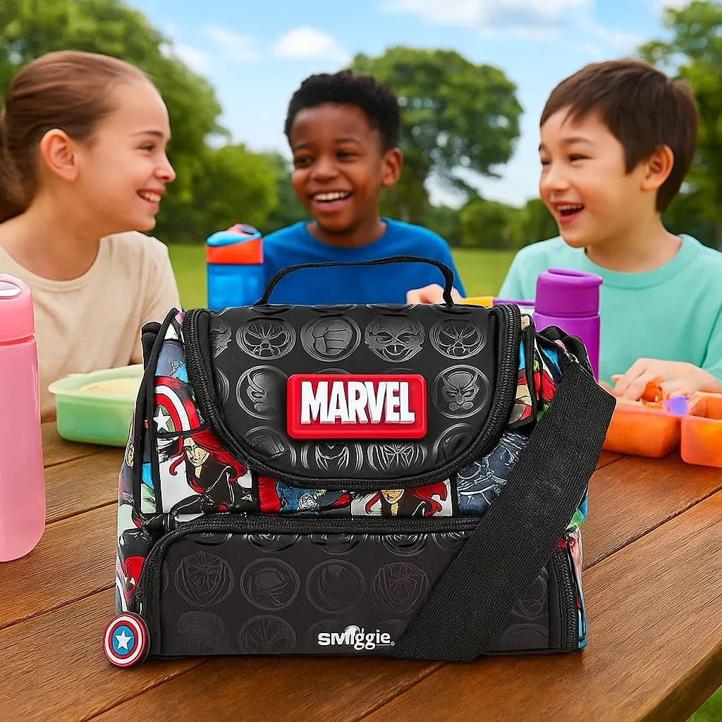 SMGL Avengers Superhero Double Decker Insulated Lunch Bag