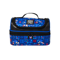 SMGL Sonic Blue Checkered Double Decker Insulated Lunch Bag