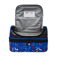 SMGL Sonic Blue Checkered Double Decker Insulated Lunch Bag
