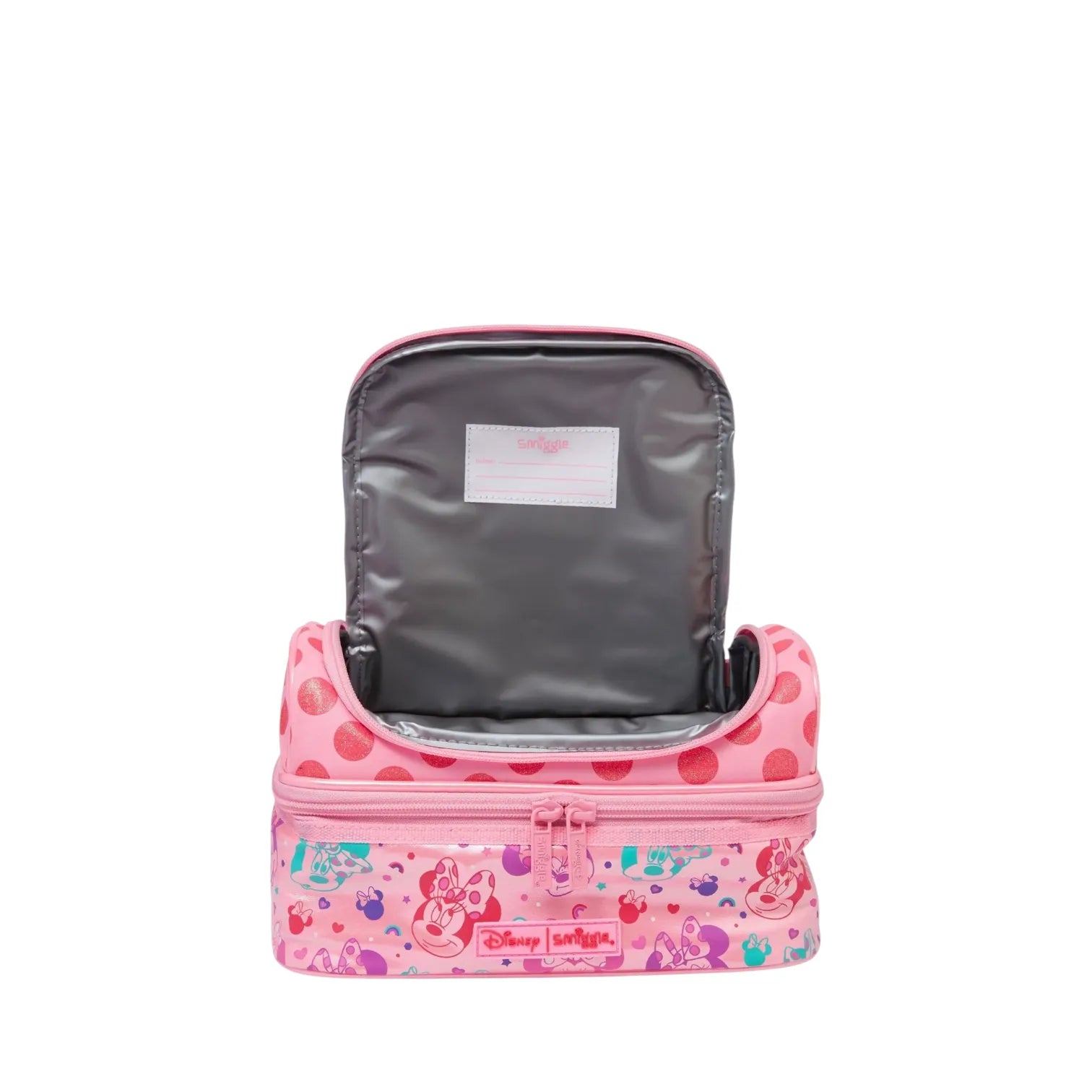 SMGL Minnie Mouse Pink Sequin Bow Insulated Lunch Bag