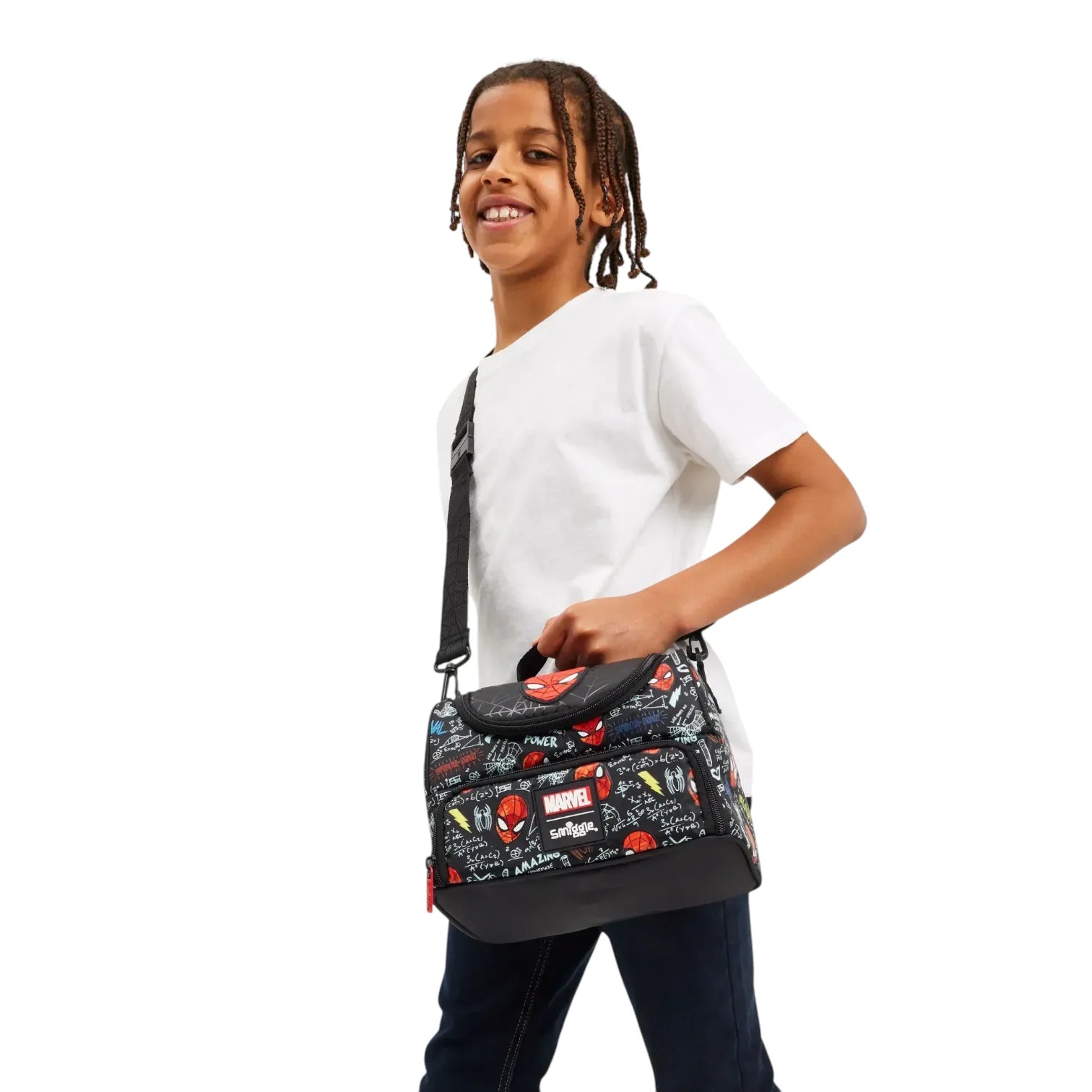 SMGL Spiderman Double Decker Insulated Lunch Bag