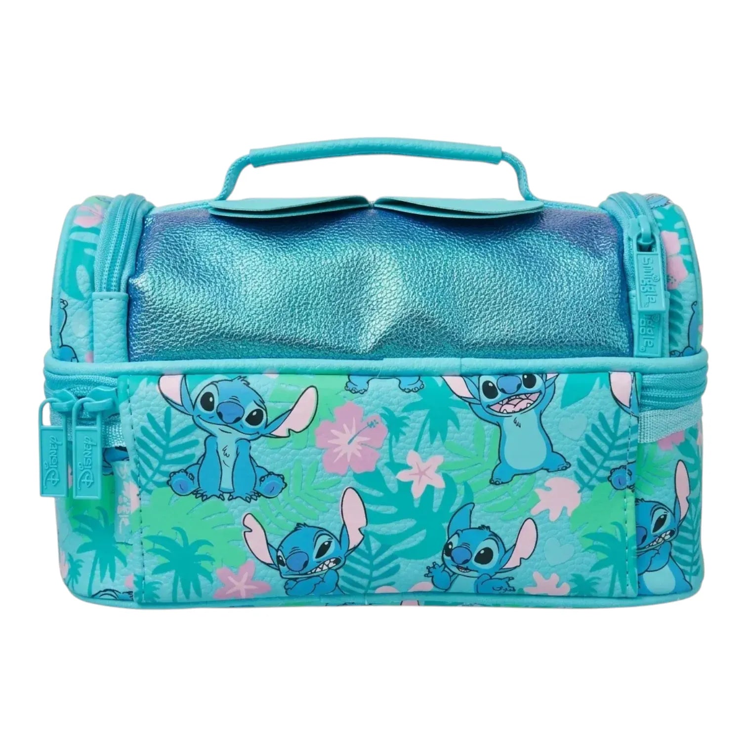 SMGL Stitch Tropical Aqua Double Decker Insulated Lunch Bag