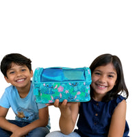 SMGL Stitch Tropical Aqua Double Decker Insulated Lunch Bag