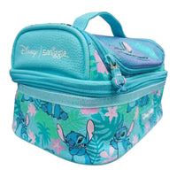 SMGL Stitch Tropical Aqua Double Decker Insulated Lunch Bag