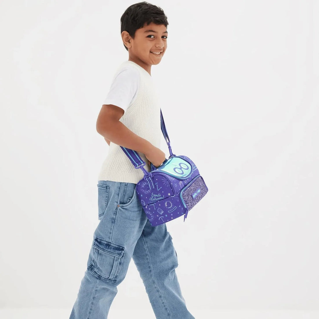 SMGL Harry Potter Glasses Purple Insulated Lunch Bag