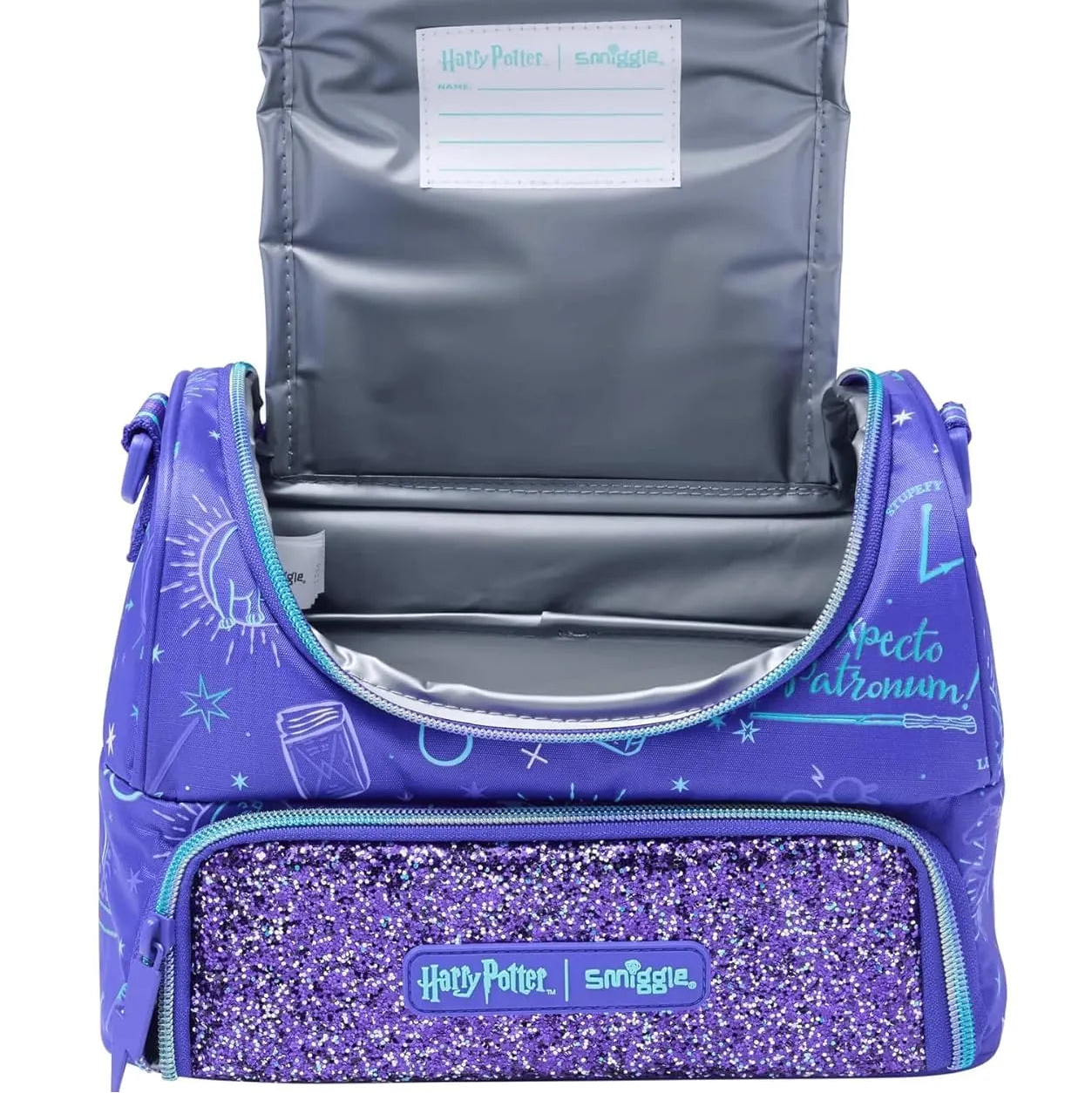 SMGL Harry Potter Glasses Purple Insulated Lunch Bag