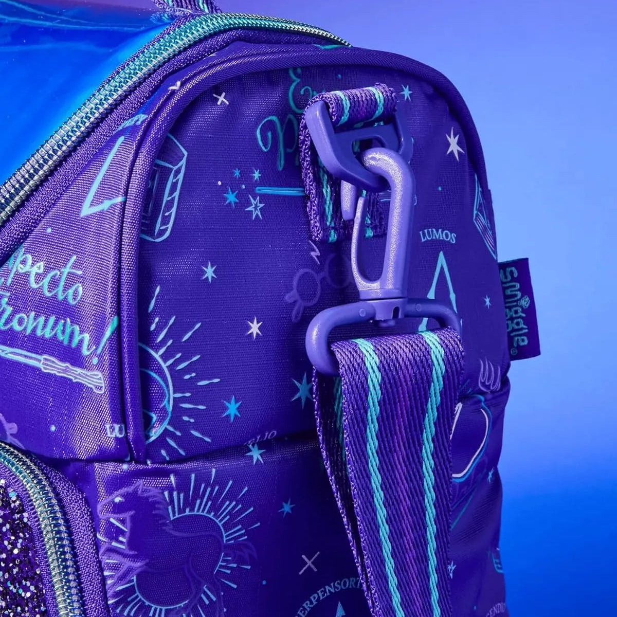 SMGL Harry Potter Glasses Purple Insulated Lunch Bag