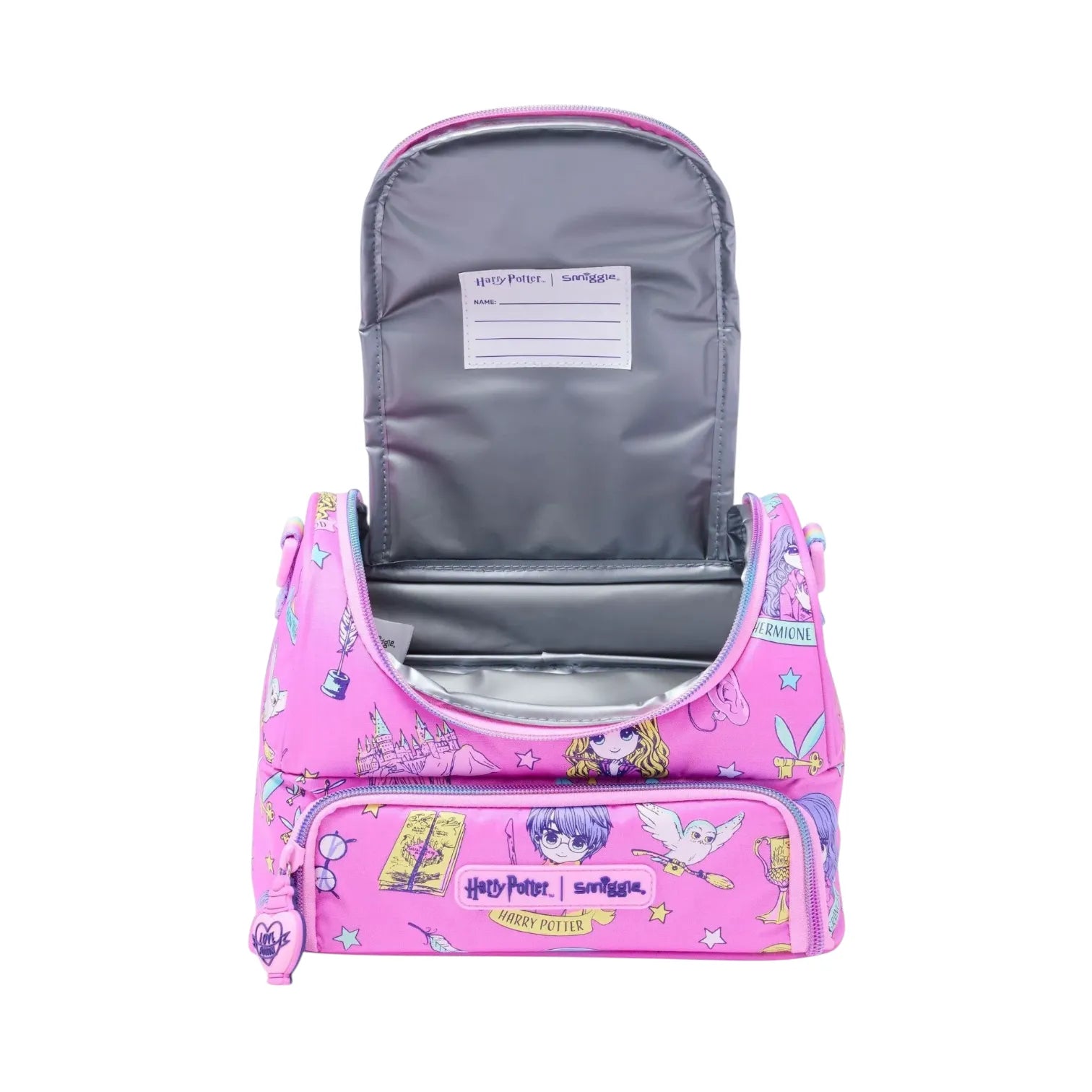 SMGL Harry Potter Pink Double Decker Insulated Lunch Bag