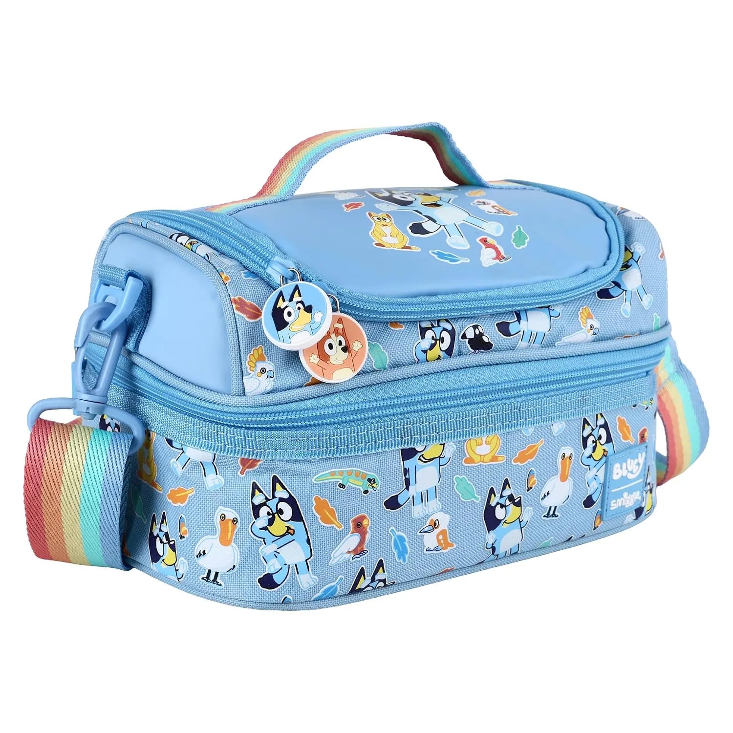 SMGL Bluey Tropical Bushland Double Decker Insulated Lunch Bag