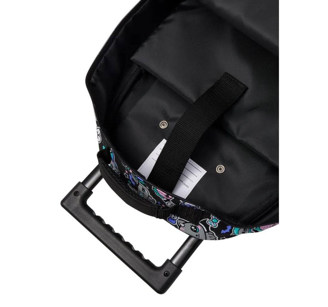 SMGL Trailblazer Star Glitter Wheeled Trolley Backpack