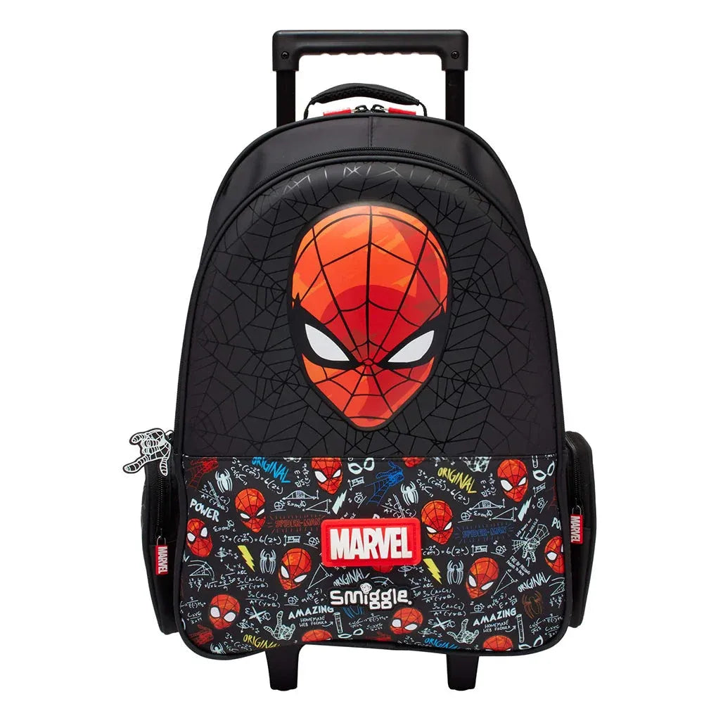 SMGL Marvel Spider-Man Wheeled Trolley Backpack