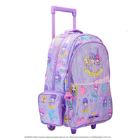 SMGL Harry Potter Purple Iridescent Wheeled Trolley Backpack