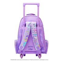 SMGL Harry Potter Purple Iridescent Wheeled Trolley Backpack