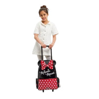 SMGL Minnie Mouse Red Wheeled Trolley Backpack