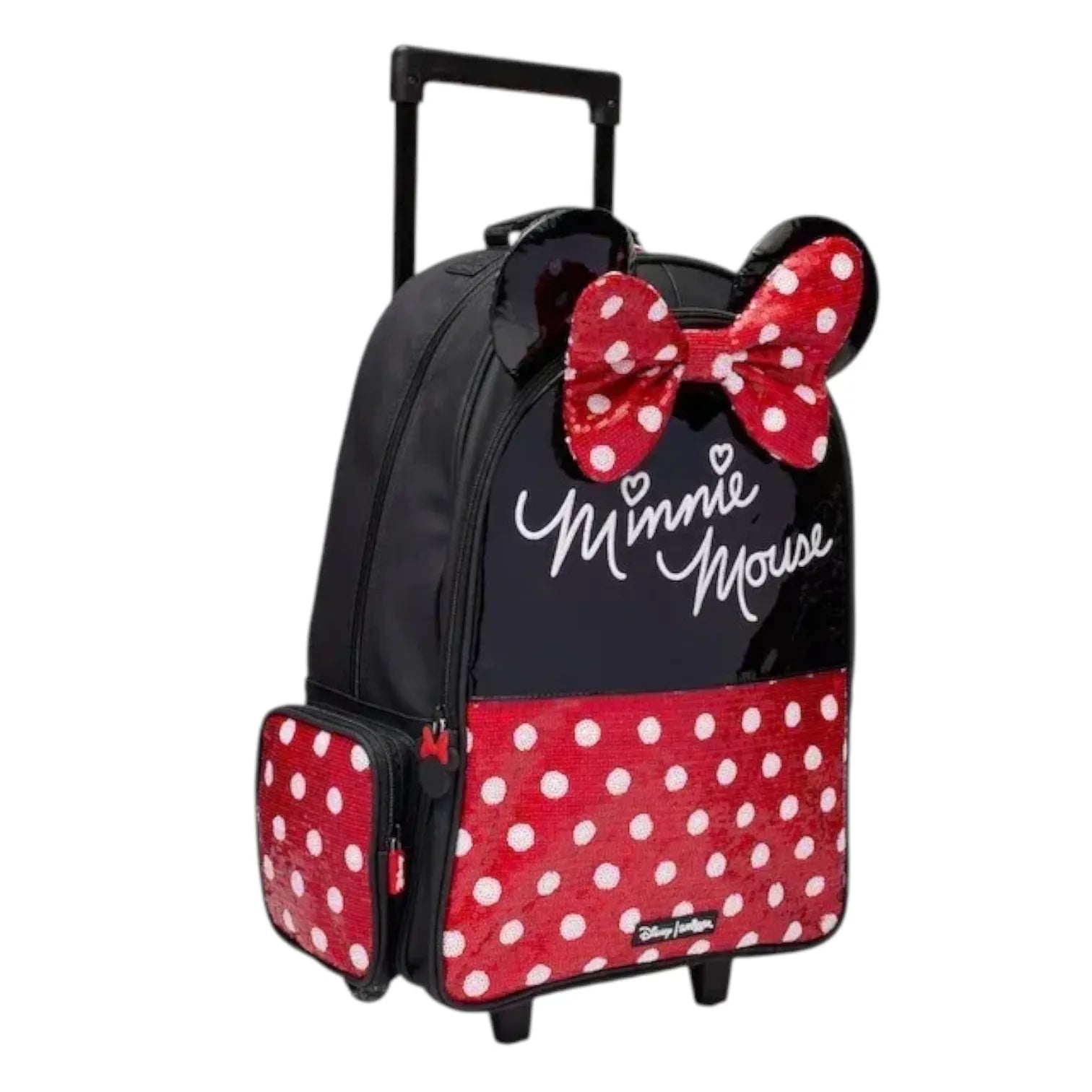 SMGL Minnie Mouse Red Wheeled Trolley Backpack