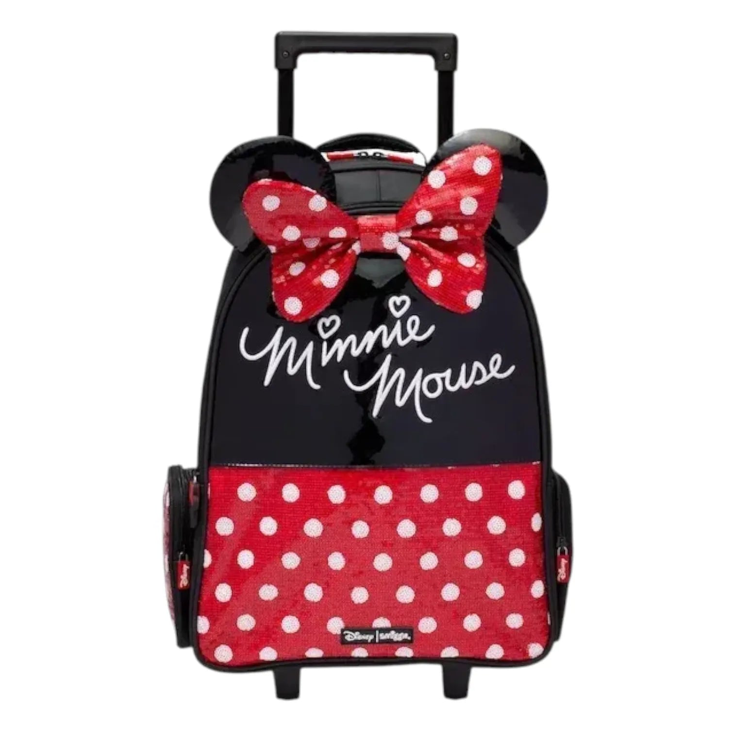 SMGL Minnie Mouse Red Wheeled Trolley Backpack