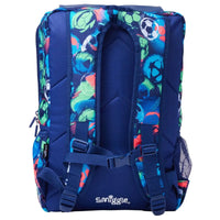 SMGL Football Kick Blue Buckle Flap School Backpack