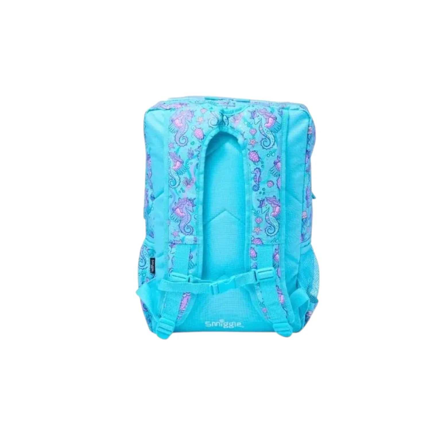 SMGL Winged Seahorse Glitter Buckle Flap Backpack
