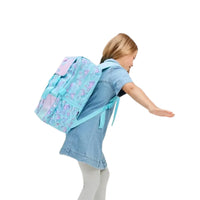 SMGL Winged Seahorse Glitter Buckle Flap Backpack
