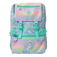 SMGL Pastel Rainbow Unicorn Buckle Flap Backpack