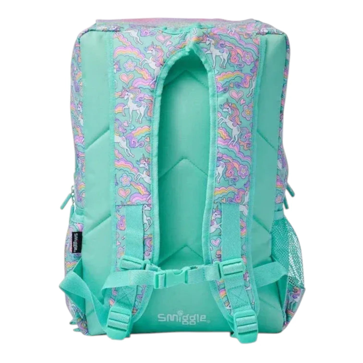 SMGL Pastel Rainbow Unicorn Buckle Flap Backpack