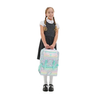 SMGL Pastel Rainbow Unicorn Buckle Flap Backpack