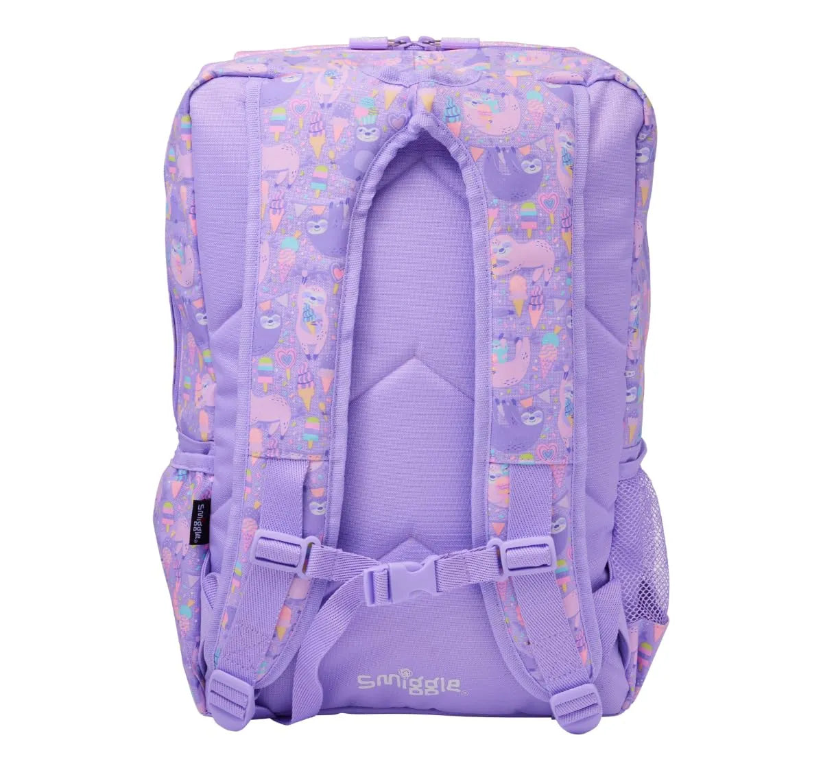 SMGL Sloth Sweet Treat Glitter Buckle Flap Backpack