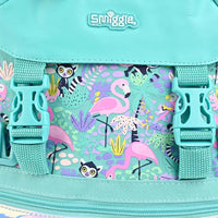 SMGL Tropical Flamingo Mint Buckle Flap Backpack